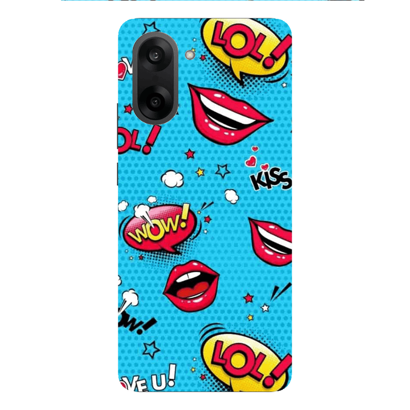 Oneplus Nord CE 5 Sticker Lol desing Transparent Silicone TPU Θήκη